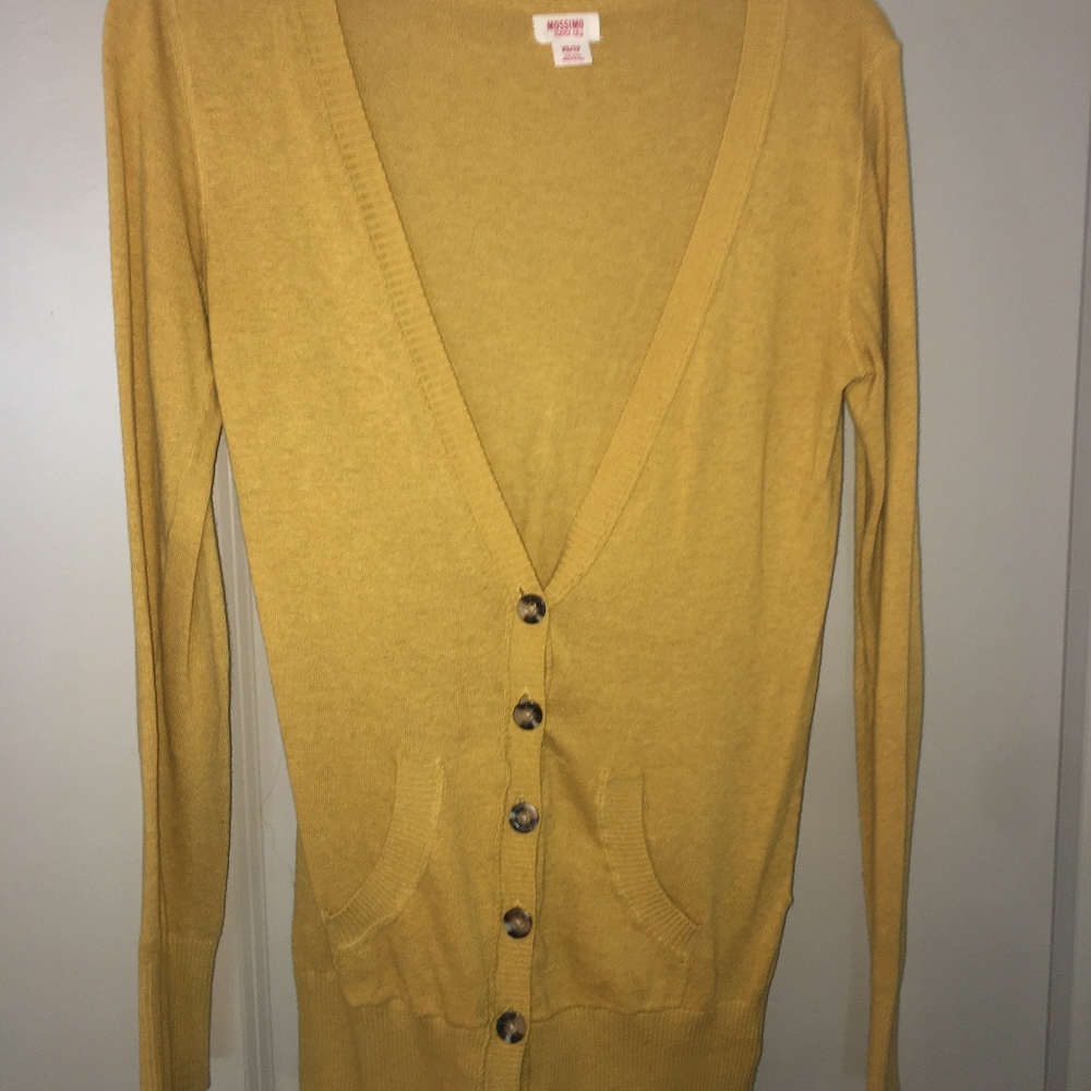 Mustard Cardigan Sweater